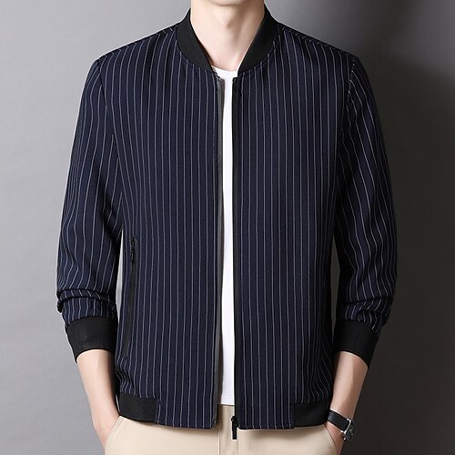 Hombre Chaqueta Calle Diario Primavera Otoño Corto Abrigo Escote Chino Ajuste regular Mantiene abrigado Transpirable Casual Chaquetas Manga Larga Color sólido A Rayas Bolsillo Negro Azul Piscina
Hombre Chaqueta Calle Diario Primavera Otoño Corto Abrigo Escote Chino Ajuste regular Mantiene abrigado Transpirable Casual Chaquetas Manga Larga Color sólido A Rayas Bolsillo Negro Azul Piscina