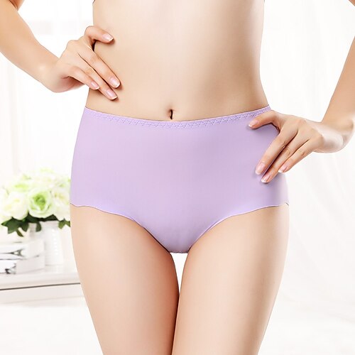 Women's Basic Panties Brief Underwear 1 PC Underwear Fashion Comfort Basic Pure Color Nylon High Waist Sexy Black Blue Purple L XL XXL
Women's Basic Panties Brief Underwear 1 PC Underwear Fashion Comfort Basic Pure Color Nylon High Waist Sexy Black Blue Purple L XL XXL