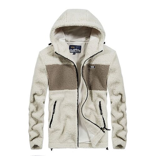 Men's Hoodie Jacket Hiking Windbreaker Hiking Fleece Jacket Winter Outdoor Thermal Warm Windproof Fleece Lining Lightweight Outerwear Trench Coat Top Skiing Fishing Climbing ArmyGreen khaki Black
Men's Hoodie Jacket Hiking Windbreaker Hiking Fleece Jacket Winter Outdoor Thermal Warm Windproof Fleece Lining Lightweight Outerwear Trench Coat Top Skiing Fishing Climbing ArmyGreen khaki Black