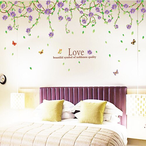 purple flower vine fifth generation removable wall sticker pvc transparent film
purple flower vine fifth generation removable wall sticker pvc transparent film