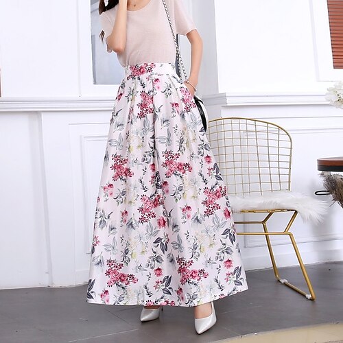 Damen Schaukel Langer Rock Maxi Polyester Weiß Gelb Rosa Röcke Frühling Herbst Gefaltet Bedruckt Ohne Futter Boho Strassenmode Brautkleider schlicht Urlaub Casual S M L
Damen Schaukel Langer Rock Maxi Polyester Weiß Gelb Rosa Röcke Frühling Herbst Gefaltet Bedruckt Ohne Futter Boho Strassenmode Brautkleider schlicht Urlaub Casual S M L