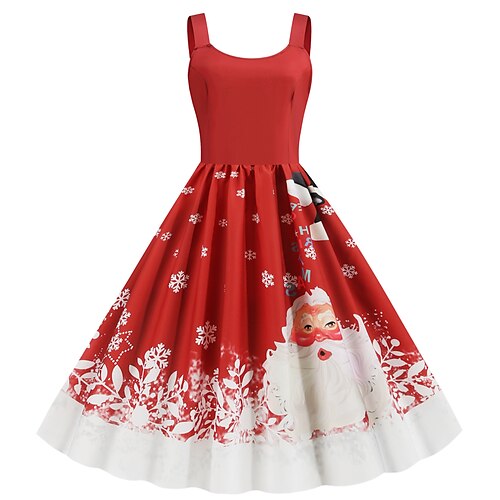 Women's Christmas Midi Dress Black Red Sleeveless Santa Claus Print Spring Summer Spaghetti Strap 2022 S M L XL 2XL
Women's Christmas Midi Dress Black Red Sleeveless Santa Claus Print Spring Summer Spaghetti Strap 2022 S M L XL 2XL