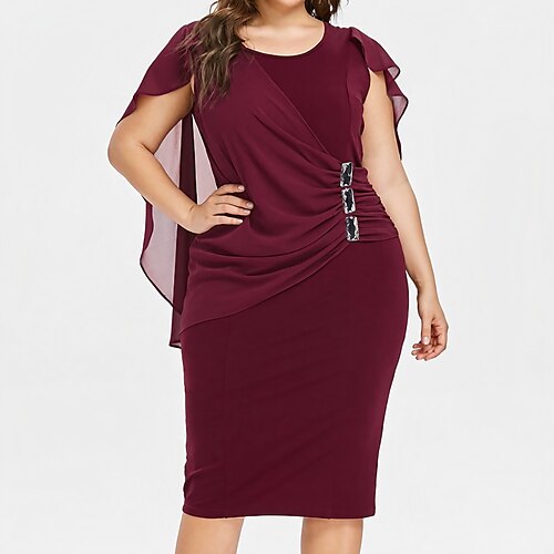 Per donna Plus Size Vestito da festa Tinta unica Girocollo Manica corta Autunno Primavera Elegante Abiti da ballo Vestito longuette Formale Feste Vestito
Per donna Plus Size Vestito da festa Tinta unica Girocollo Manica corta Autunno Primavera Elegante Abiti da ballo Vestito longuette Formale Feste Vestito
