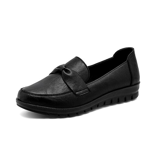 Women's Slip-Ons Daily Bowknot Flat Heel Round Toe Faux Leather Loafer Solid Colored Black Yellow Red
Women's Slip-Ons Daily Bowknot Flat Heel Round Toe Faux Leather Loafer Solid Colored Black Yellow Red
