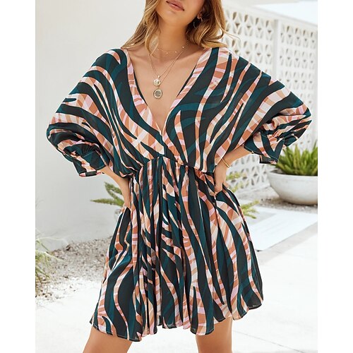 Women's Casual Dress Rainbow Long Sleeve Print Print Fall Summer V Neck Stylish Casual Modern Fall Dress Loose Fit 2022 S M L XL / Winter Dress
Women's Casual Dress Rainbow Long Sleeve Print Print Fall Summer V Neck Stylish Casual Modern Fall Dress Loose Fit 2022 S M L XL / Winter Dress