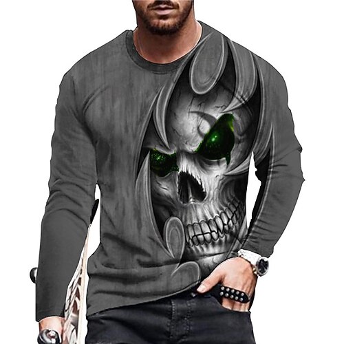 Men's Unisex T shirt Tee Shirt Tee Skull Graphic Prints Crew Neck Gray 3D Print Daily Holiday Long Sleeve Print Clothing Apparel Designer Casual Big and Tall
Men's Unisex T shirt Tee Shirt Tee Skull Graphic Prints Crew Neck Gray 3D Print Daily Holiday Long Sleeve Print Clothing Apparel Designer Casual Big and Tall