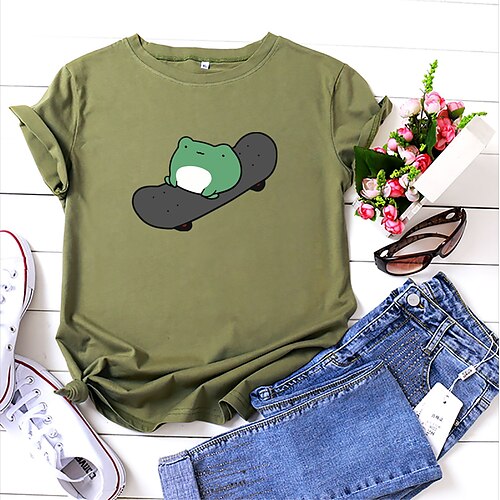 divertente skateboarding frog shirt manica corta girocollo in cotone top per coppia (verde,l)
divertente skateboarding frog shirt manica corta girocollo in cotone top per coppia (verde,l)