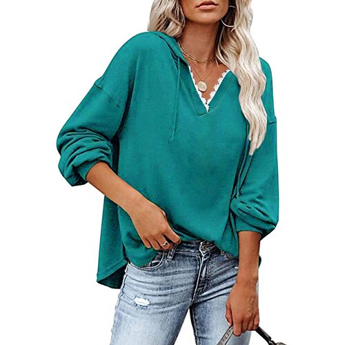 Women's Pullover Hoodie Sweatshirt Pullover Casual Green Black Wine Plain Loose Fit Casual Hooded Long Sleeve S M L XL XXL
Women's Pullover Hoodie Sweatshirt Pullover Casual Green Black Wine Plain Loose Fit Casual Hooded Long Sleeve S M L XL XXL