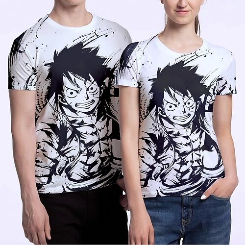 One Piece Abe D. Luffy T-shirt Anime Tegneserie Anime 3D Harajuku Grafisk T恤衫 Til Herre Dame Unisex Voksne 3D-udskrivning 100% Polyester
One Piece Abe D. Luffy T-shirt Anime Tegneserie Anime 3D Harajuku Grafisk T恤衫 Til Herre Dame Unisex Voksne 3D-udskrivning 100% Polyester