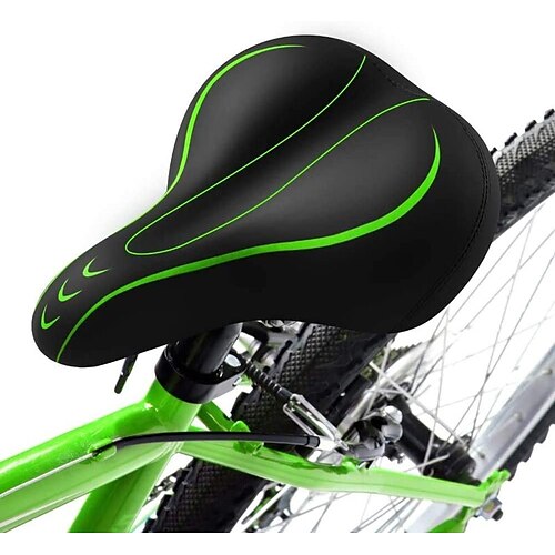 Comfortable Bike Seat - Universal Replacement Bicycle Saddle - Waterproof Leather Bicycle Seat with Extra Padded Memory Foam - Bicycle Seat for Men/Women
Comfortable Bike Seat - Universal Replacement Bicycle Saddle - Waterproof Leather Bicycle Seat with Extra Padded Memory Foam - Bicycle Seat for Men/Women