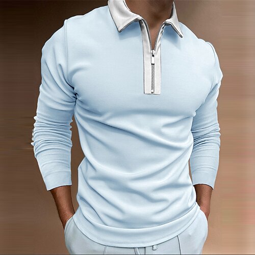 Herre POLO T-skjorte Zip Polo utendørs Gate Krage Quarter Zip Langermet Mote Sportsklær Helfarge Glidelås Quarter Zip Høst Vinter Normal Svart Navyblå Blå Grønn POLO T-skjorte
Herre POLO T-skjorte Zip Polo utendørs Gate Krage Quarter Zip Langermet Mote Sportsklær Helfarge Glidelås Quarter Zip Høst Vinter Normal Svart Navyblå Blå Grønn POLO T-skjorte
