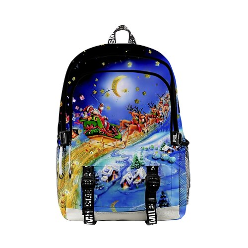 Unisex Oxford Cloth 300D School Bag Commuter Backpack Large Capacity Zipper School Daily Christmas Blue
Unisex Oxford Cloth 300D School Bag Commuter Backpack Large Capacity Zipper School Daily Christmas Blue