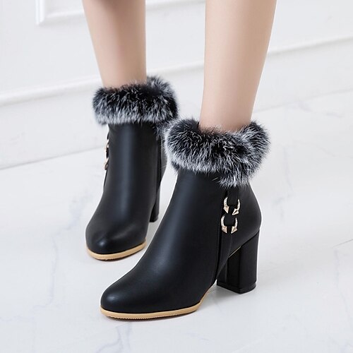 Mujer Botas Botas de tacon Diario Botines Botines Tacón Cuadrado Dedo Puntiagudo PU Mocasín Color sólido Negro Blanco
Mujer Botas Botas de tacon Diario Botines Botines Tacón Cuadrado Dedo Puntiagudo PU Mocasín Color sólido Negro Blanco