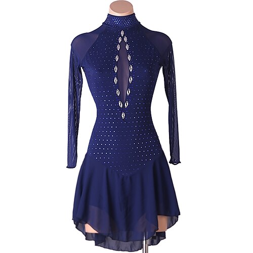 Figure Skating Dress Crystals / Rhinestones Women's Girls' Training Performance Long Sleeve High Mesh Spandex
Figure Skating Dress Crystals / Rhinestones Women's Girls' Training Performance Long Sleeve High Mesh Spandex