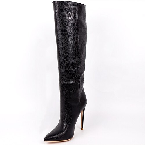 Women's Boots Work Daily Heel Boots Knee High Boots Stiletto Heel Pointed Toe PU Loafer Dark Brown Black Beige
Women's Boots Work Daily Heel Boots Knee High Boots Stiletto Heel Pointed Toe PU Loafer Dark Brown Black Beige