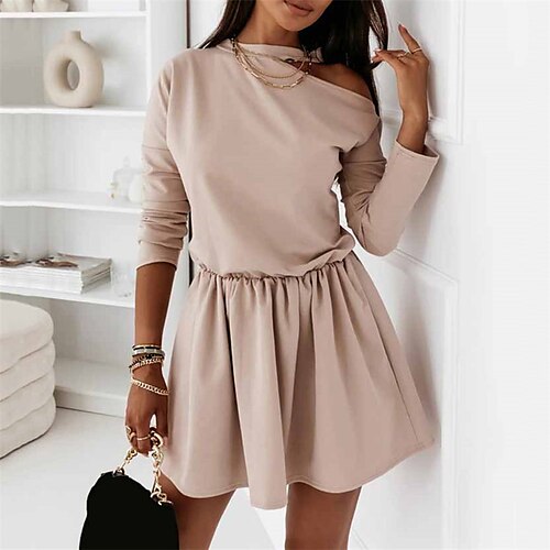 Women's Vintage Dress Mini Dress Black Red Khaki Long Sleeve Multicolor Patchwork Fall Spring Crew Neck Basic Winter Dress Daily Fall Dress 2023 S M L XL XXL 3XL
Women's Vintage Dress Mini Dress Black Red Khaki Long Sleeve Multicolor Patchwork Fall Spring Crew Neck Basic Winter Dress Daily Fall Dress 2023 S M L XL XXL 3XL