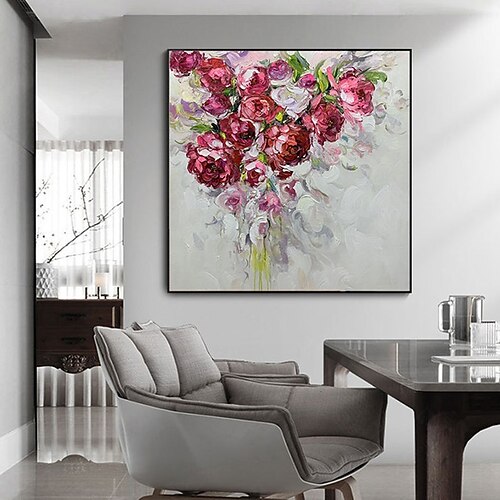 Handmade Oil Painting Canvas Wall Art Decoration Abstract Floral Painting Red Roses for Home Decor Rolled Frameless Unstretched Painting
Handmade Oil Painting Canvas Wall Art Decoration Abstract Floral Painting Red Roses for Home Decor Rolled Frameless Unstretched Painting
