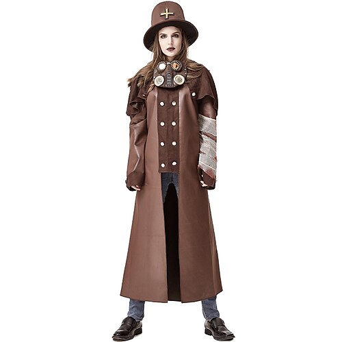 Plague Doctor Retro Vintage Punk & Gothic Medieval 17th Century Coat Masquerade Women's Costume Vintage Cosplay Party Coat Masquerade
Plague Doctor Retro Vintage Punk & Gothic Medieval 17th Century Coat Masquerade Women's Costume Vintage Cosplay Party Coat Masquerade