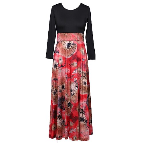 Women's Plus Size Party Dress Floral Crew Neck Print Long Sleeve Fall Winter Elegant Maxi long Dress Party Formal Dress
Women's Plus Size Party Dress Floral Crew Neck Print Long Sleeve Fall Winter Elegant Maxi long Dress Party Formal Dress
