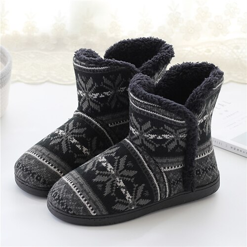 Women's Unisex Boots Home Booties Ankle Boots Winter Flat Heel Round Toe Casual Knit Canvas Loafer Embroidered Black
Women's Unisex Boots Home Booties Ankle Boots Winter Flat Heel Round Toe Casual Knit Canvas Loafer Embroidered Black