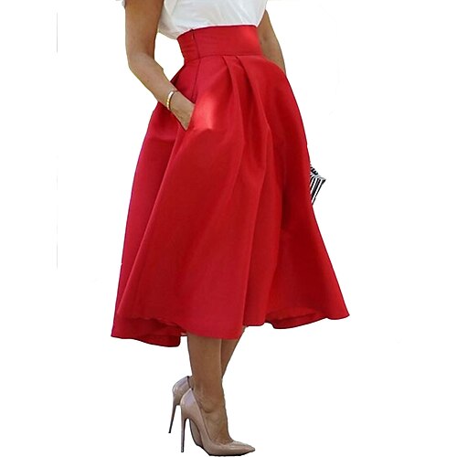 Dame A-linje Gynge Arbejdsnederdele Midi Polyester Sort Rød Nederdele Forår & Vinter Flettet med sidelomme Høj Talje Chic og moderne Elegant Fest / aften Kontor & Karriere S M L
Dame A-linje Gynge Arbejdsnederdele Midi Polyester Sort Rød Nederdele Forår & Vinter Flettet med sidelomme Høj Talje Chic og moderne Elegant Fest / aften Kontor & Karriere S M L