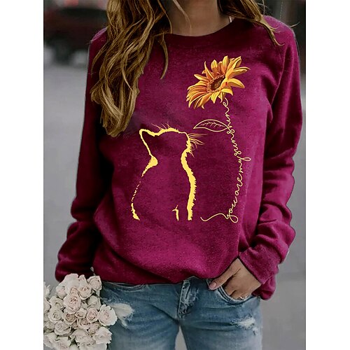Women's Hoodie Sweatshirt Pullover Casual Green Black Yellow Graphic Geometric Cat Daily Round Neck Long Sleeve S M L XL XXL
Women's Hoodie Sweatshirt Pullover Casual Green Black Yellow Graphic Geometric Cat Daily Round Neck Long Sleeve S M L XL XXL