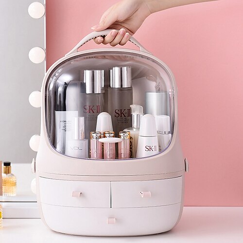 Cosmetic Storage Box Multifunctional Shelf Desktop Dustproof Storage Box Jewelry Dressing Table
Cosmetic Storage Box Multifunctional Shelf Desktop Dustproof Storage Box Jewelry Dressing Table