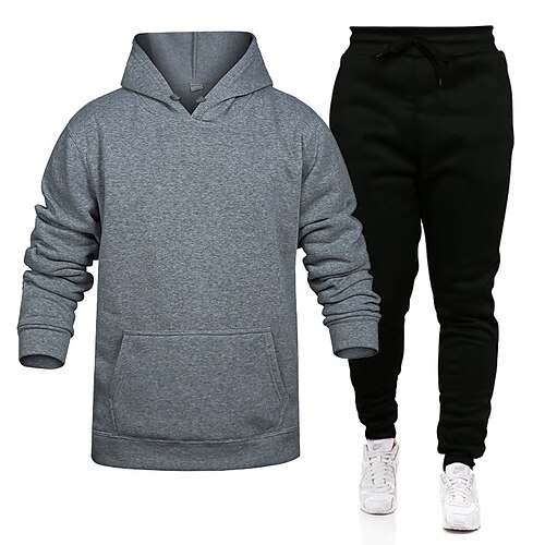 Men's Tracksuit Sweatsuit Hoodie Pink Yellow Light gray Dark Gray Red Hooded Solid Color Patchwork 2 Piece Sports Outdoor Daily Sports Basic Casual Big and Tall Fall Spring Clothing Apparel Hoodies
Men's Tracksuit Sweatsuit Hoodie Pink Yellow Light gray Dark Gray Red Hooded Solid Color Patchwork 2 Piece Sports Outdoor Daily Sports Basic Casual Big and Tall Fall Spring Clothing Apparel Hoodies
