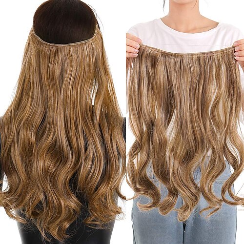 Secret Halo Hair Extensions Pieces Curly Wavy Hair Extension Synthetic Women Hairpieces
Secret Halo Hair Extensions Pieces Curly Wavy Hair Extension Synthetic Women Hairpieces