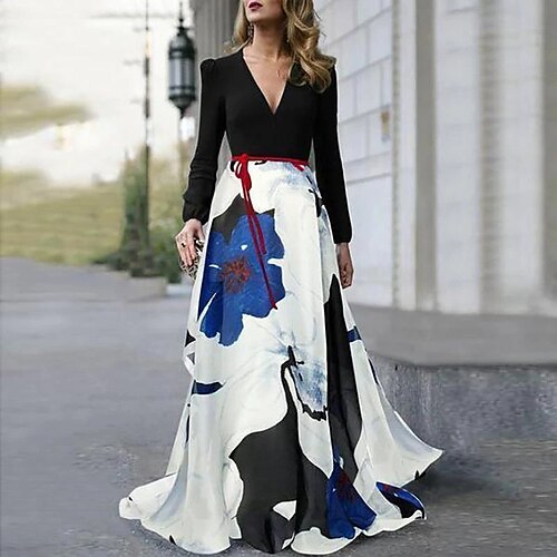 Women's Casual Dress Swing Dress Long Dress Maxi Dress White Long Sleeve Floral Print Winter Fall Autumn V Neck Winter Dress Fall Dress S M L XL
Women's Casual Dress Swing Dress Long Dress Maxi Dress White Long Sleeve Floral Print Winter Fall Autumn V Neck Winter Dress Fall Dress S M L XL