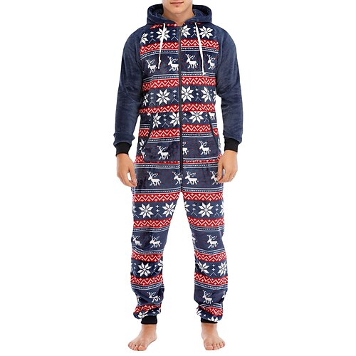 Men's Christmas Pajamas Loungewear Bodysuits Onesie Pajamas Santa Claus Fashion Soft Home Bed Polyester Warm Hoodie Long Sleeve Winter Fall Black Royal Blue
Men's Christmas Pajamas Loungewear Bodysuits Onesie Pajamas Santa Claus Fashion Soft Home Bed Polyester Warm Hoodie Long Sleeve Winter Fall Black Royal Blue