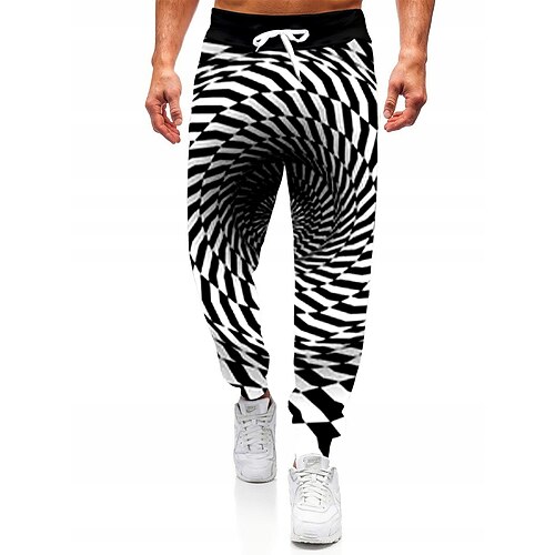 Men's Sweatpants Joggers Pants Trousers Trousers 3D Print Sporty Print Optical Illusion Graphic Prints Lightweight Outdoor Full Length Casual Daily Designer Sporty Black / White Micro-elastic
Men's Sweatpants Joggers Pants Trousers Trousers 3D Print Sporty Print Optical Illusion Graphic Prints Lightweight Outdoor Full Length Casual Daily Designer Sporty Black / White Micro-elastic