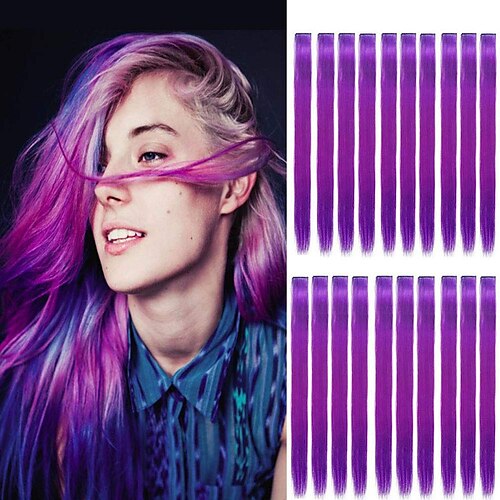 20PCS Colored Clip in Hair Extensions 22 Purple Hair Extensions for Kids Girls Clip in Colored Purple Hair Clips for Kid Hair Extensions Party Highlights Purple Hair
20PCS Colored Clip in Hair Extensions 22 Purple Hair Extensions for Kids Girls Clip in Colored Purple Hair Clips for Kid Hair Extensions Party Highlights Purple Hair