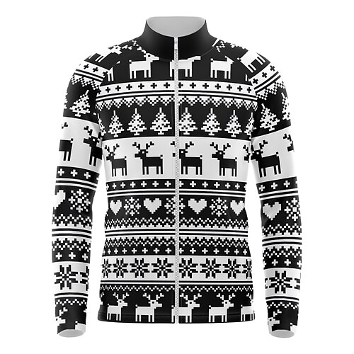 Men's Cycling Jersey Long Sleeve Bike Top with 3 Rear Pockets Ugly Christmas Funny Christmas Mountain Bike MTB Road Bike Cycling Breathable Quick Dry Moisture Wicking Reflective Strips Black Heart
Men's Cycling Jersey Long Sleeve Bike Top with 3 Rear Pockets Ugly Christmas Funny Christmas Mountain Bike MTB Road Bike Cycling Breathable Quick Dry Moisture Wicking Reflective Strips Black Heart