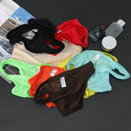 Men's Basic Panties Briefs 1 PC Underwear Simple Sexy Comfort Basic Pure Color Low Waist Sexy Light Blue Green Black M L XL
Men's Basic Panties Briefs 1 PC Underwear Simple Sexy Comfort Basic Pure Color Low Waist Sexy Light Blue Green Black M L XL