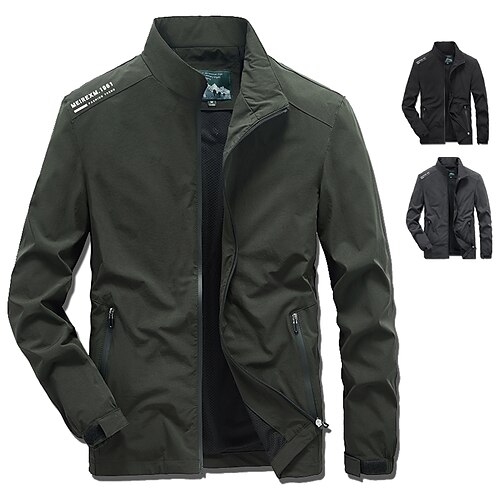 Men's Military Tactical Jacket Nylon Spandex Outdoor Solid Color Thermal Warm Waterproof Windproof Lightweight Outerwear Trench Coat Top Skiing Ski / Snowboard Fishing Army Green Grey Black
Men's Military Tactical Jacket Nylon Spandex Outdoor Solid Color Thermal Warm Waterproof Windproof Lightweight Outerwear Trench Coat Top Skiing Ski / Snowboard Fishing Army Green Grey Black