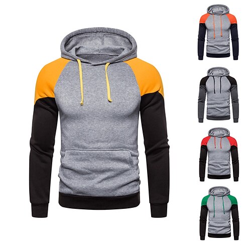 Men's Hoodie Green Yellow Orange Red Black Hooded Color Block Patchwork Casual Cool Sportswear Casual Winter Spring & Fall Clothing Apparel Hoodies Sweatshirts Long Sleeve
Men's Hoodie Green Yellow Orange Red Black Hooded Color Block Patchwork Casual Cool Sportswear Casual Winter Spring & Fall Clothing Apparel Hoodies Sweatshirts Long Sleeve