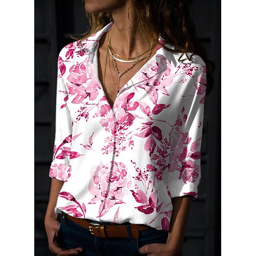 Per donna Camicia Blusa Giallo Rosa Blu Pop art Floreale Pulsante Stampa Manica lunga Per eventi Streetwear Informale Colletto Standard Floreale S
Per donna Camicia Blusa Giallo Rosa Blu Pop art Floreale Pulsante Stampa Manica lunga Per eventi Streetwear Informale Colletto Standard Floreale S