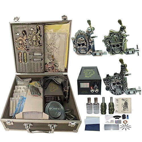BaseKey Kit professionale per tatuaggi Macchina del tatuaggio - 3 pcs Macchinette per Tatuaggio , Professionale / Kit Lega di alluminio 16 W 4 x Tattoo Machine in lega per il rivestimento e
BaseKey Kit professionale per tatuaggi Macchina del tatuaggio - 3 pcs Macchinette per Tatuaggio , Professionale / Kit Lega di alluminio 16 W 4 x Tattoo Machine in lega per il rivestimento e