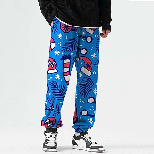 Men's Christmas Pants Sweatpants Pants Trousers Trousers 3D Print Elastic Drawstring Design Christmas Outdoor Sports Full Length Christmas Casual Daily Sports Fashion Blue Micro-elastic
Men's Christmas Pants Sweatpants Pants Trousers Trousers 3D Print Elastic Drawstring Design Christmas Outdoor Sports Full Length Christmas Casual Daily Sports Fashion Blue Micro-elastic