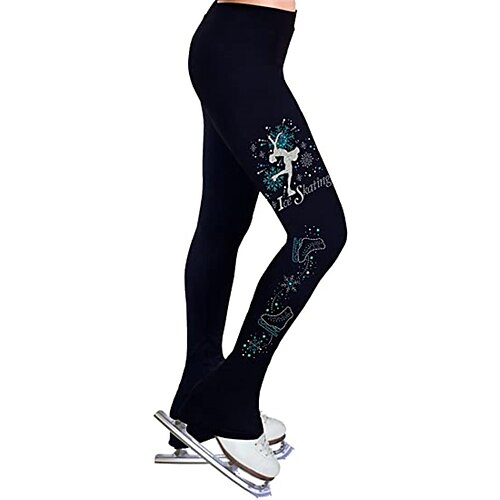 Figure Skating Pants Women's Girls' Ice Skating Tights Leggings Outfits Black Fleece Spandex High Elasticity Training Practice Competition Skating Wear Thermal Warm Handmade Crystal / Rhinestone Ice
Figure Skating Pants Women's Girls' Ice Skating Tights Leggings Outfits Black Fleece Spandex High Elasticity Training Practice Competition Skating Wear Thermal Warm Handmade Crystal / Rhinestone Ice
