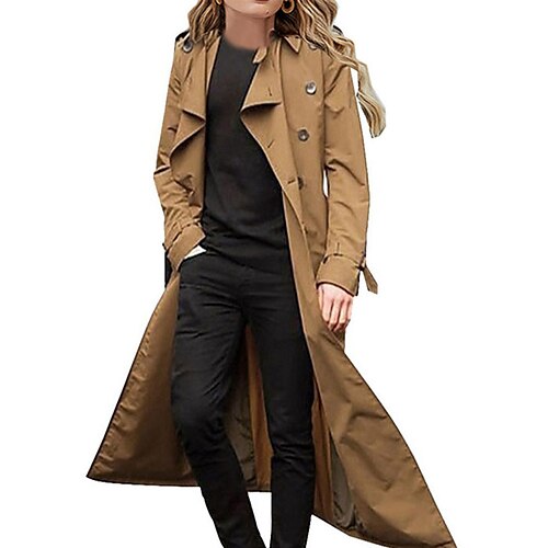 Dame Trenchcoat Casual jakke Gade Daglig I-byen-tøj Efterår Vinter Lang Frakke Regulær Åndbart Afslappet Jakker Langærmet Vanlig Med lommer Grøn Kakifarvet Orange
Dame Trenchcoat Casual jakke Gade Daglig I-byen-tøj Efterår Vinter Lang Frakke Regulær Åndbart Afslappet Jakker Langærmet Vanlig Med lommer Grøn Kakifarvet Orange