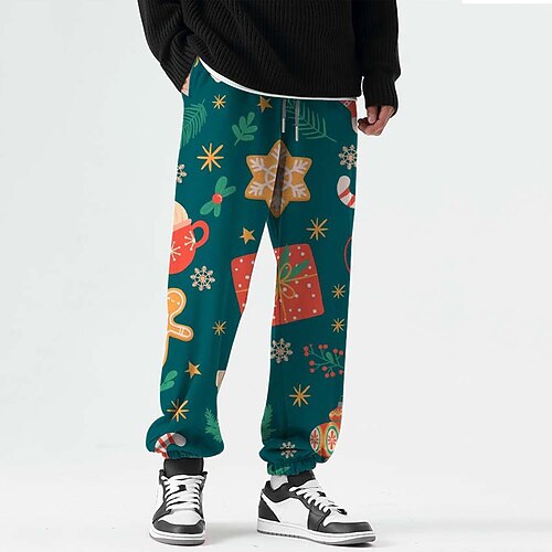 Men's Christmas Pants Sweatpants Pants Trousers Trousers 3D Print Elastic Drawstring Design Graphic Snowflake Outdoor Sports Full Length Christmas Casual Daily Sports Fashion Blue Micro-elastic
Men's Christmas Pants Sweatpants Pants Trousers Trousers 3D Print Elastic Drawstring Design Graphic Snowflake Outdoor Sports Full Length Christmas Casual Daily Sports Fashion Blue Micro-elastic