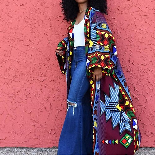 Women's Plus Size Winter Coat Coat Print Graphic Color Block Outdoor Vacation Long Sleeve Open Front Long Winter Fall Blue L XL XXL 3XL 4XL
Women's Plus Size Winter Coat Coat Print Graphic Color Block Outdoor Vacation Long Sleeve Open Front Long Winter Fall Blue L XL XXL 3XL 4XL
