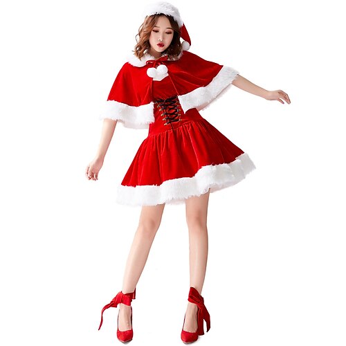 Santa Suit Mrs.Claus Christmas Dress Cosplay Costume Christmas Sweet Christmas Halloween Carnival New Year
Santa Suit Mrs.Claus Christmas Dress Cosplay Costume Christmas Sweet Christmas Halloween Carnival New Year