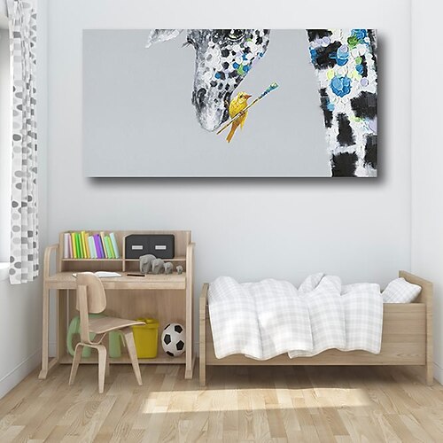 Oil Painting Handmade Hand Painted Wall Art Modern Animals Pop Art Giraffes Birds Children Home Decoration Decor Stretched Frame Ready to Hang
Oil Painting Handmade Hand Painted Wall Art Modern Animals Pop Art Giraffes Birds Children Home Decoration Decor Stretched Frame Ready to Hang