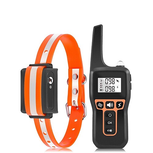 

Dog Training Collar with 3300FT Remote,IPX7 Waterproof Rechargeable Shock Collar for Large Medium Small Dog,3 Safe Training Modes with Beep,Vibration and Shock,Adjustable Electronic Dog Collar