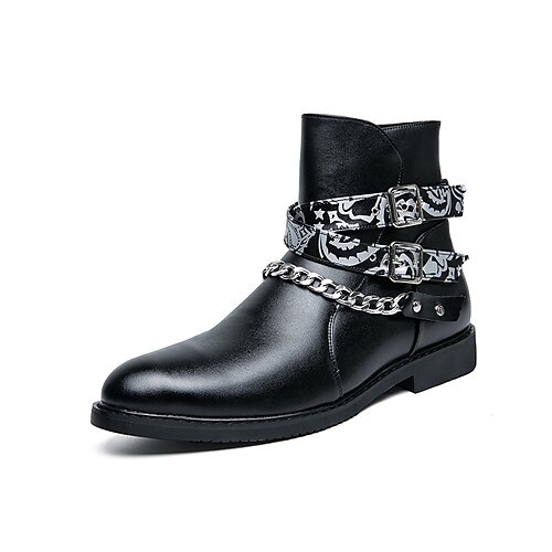 Men's Boots Casual British Daily PU Booties / Ankle Boots Black Grey Black Fall Winter
Men's Boots Casual British Daily PU Booties / Ankle Boots Black Grey Black Fall Winter