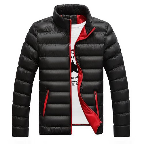 Men's Puffer Jacket Winter Jacket Quilted Jacket Winter Coat Breathable Outdoor Street Daily Solid Color Outerwear Clothing Apparel Streetwear Sporty Black Blue Wine
Men's Puffer Jacket Winter Jacket Quilted Jacket Winter Coat Breathable Outdoor Street Daily Solid Color Outerwear Clothing Apparel Streetwear Sporty Black Blue Wine