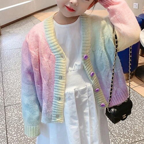 Kids Girls' Cardigan Graphic Outdoor Long Sleeve Fashion 2-8 Years Winter Rainbow
Kids Girls' Cardigan Graphic Outdoor Long Sleeve Fashion 2-8 Years Winter Rainbow